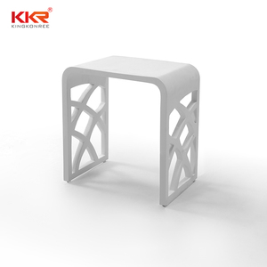 Solid Surface <strong>Bathroom</strong> <strong>Stool</strong> Hotel &amp; Villa Custom Furniture - Product Image 3
