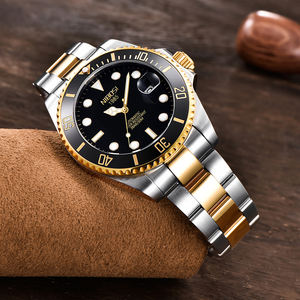 Reloj Mecánico Automático para Hombre, Modelo 2600, Correa de Acero Inoxidable, Estilo Ejecutivo, Cristal Antiguo, Calendario, Cronógrafo, Resistente al Agua - Product Image 3