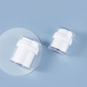 Lujo vacío 15g 30g 50g 100g doble pared de plástico blanco bomba sin aire loción crema facial tarros - Product Image 3