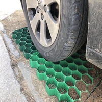 Grilles de pelouse d'herbe de pavage en plastique HDPE grille de H38-68mm personnalisée pour allée jardin pente barrage parking verdissement personnalisé pavé d'herbe