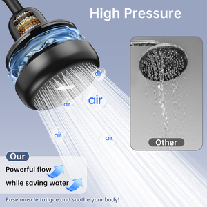 OEM Household Water Softener <b>Shower</b> Head ABS & Electroplating 15-Stage Heavy Metal Filtration <b>Portable</b> Water Filter System - Product Image 3