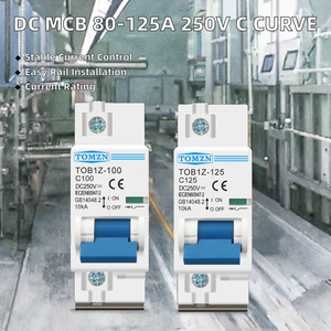 Mini Interruptor Automático de CC de 1P 100A 250V para Sistema Fotovoltaico, Curva C, Interruptor Principal de Batería, Montaje en Riel DIN - Product Image 2