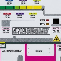 Etiquetas Adhesivas Personalizadas para Paneles de Switches de Red, Aptas para Switches InfiniBand/Ethernet Refrigerados por Líquido en Centros de Datos