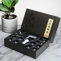 Jinkang Appareil de ventouses manuel à aspiration d'air, type médecine chinoise, ventouses sans feu coulissantes, pour salon de beauté, boîte noire