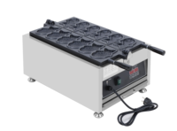 Machine à Taiyaki Électrique Commerciale Antiadhésive 6 Pièces en Forme de Poisson pour Gaufres Taiyaki, Idéale pour la Restauration de Rue