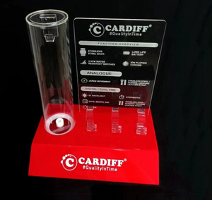 Máy tính để bàn <span class=keywords><strong>Acrylic</strong></span> hiển thị không thấm nước đứng biểu tượng tùy chỉnh với LED chiếu sáng quảng cáo ánh sáng hộp hiển thị đứng giá - Product Image 5