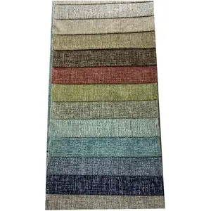 Großhandel Dekoration Stoff gewebte gefärbte Leinen Stoff Polyester spezielle Gaze Handwerk einfach gefärbte Stoff für Sofa