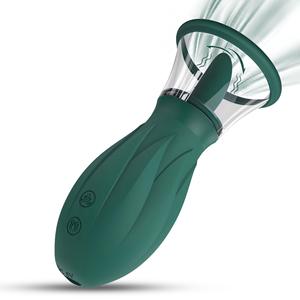 舌型バイブレーター 10種類の舐めモードと3種類の吸引モード IPX7防水 USB充電式 Gスポットとクリトリス刺激用 - Product Image 1