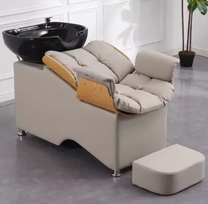 Factory Hair Salon Beauty Salon Furniture Hair Washing Shampoo Chair Hair Wash <b>Bed</b> Shampoo <b>Bed</b> for Barber Shop - Product Image 5