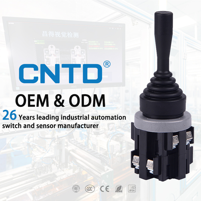 CNTD CMRSN-304 51MM Rocker Monolever Switch 4Direction Toggle Joystick Controller Metal 5A/10A/15A/30A Max Current 220V/600V