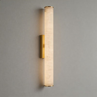 Applique murale moderne de luxe à LED en albâtre, blanc chaud 3500K, encastrée pour salle de bain