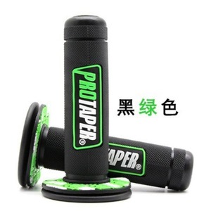 Poignées de guidon Protaper, noir et vert, en caoutchouc antidérapant, universelles, pièces de rechange pour moto cruiser - Product Image 1