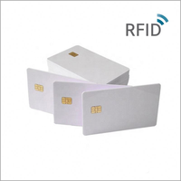 Carte de paiement RFID intelligente personnalisée en PVC CR80 NFC 13,56 MHz avec puce 1K, étanche, blanche vierge pour les hôtels et les entreprises