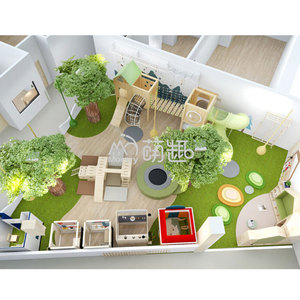 Moetry Forest Inspired Aire de jeux intérieure Mousse et bois Jungle Gym Soft Playsets Play Cafe FEC Amusement Park Kids Club - Product Image 3