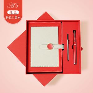 Cuaderno Promocional A5 con Logotipo Impreso Personalizado, Cuaderno de Oficina Grueso de Imitación de Cuero para Empresas, Juego de Regalo en Caja - Product Image 3