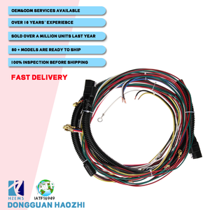 Arnés de cableado ATL personalizado 80831 y otros para quitanieves, 2 conectores, 120 pulgadas, calibre 16, para terminales de anillo Meyer, cables de corte recto - Product Image 2