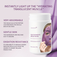 Masque de beauté BANGWEI OEM ODM, masque facial à la glutamine, réduit les taches brunes UV, salon de beauté SPA, masque nettoyant pour le visage, masque facial anti-âge