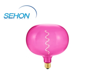 Homeuse Décoratif Grandes <span class=keywords><strong>Ampoules</strong></span> G220 E26/E27 Vert Bleu rose Noir clair Plein Verre Led Globe Filament Ampoule - Product Image 2