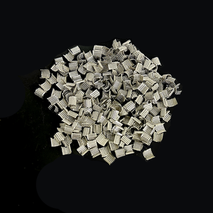 Metall kanonen <span class=keywords><strong>ring</strong></span> Zufällige Verpackung Halb zylinder Edelstahl Ss304 316 Kanonen <span class=keywords><strong>ring</strong></span> mit winzigem Loch - Product Image 1