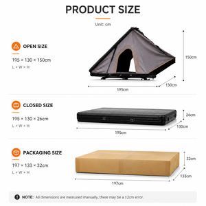 Carpa de Techo para Auto de Una Habitación, Resistente al Agua, a los Rayos UV y de Apertura Automática Rápida, para Viajes por Tierra, Apta para las Cuatro Estaciones - Product Image 4