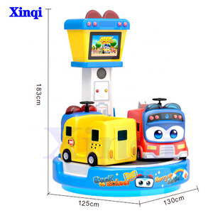 Vente en gros directe usine : Manège pour enfants <span class=keywords><strong>Gogo</strong></span> Beep 2 joueurs, design intelligent et mignon, balançoire pour enfants, manège de fête foraine - Product Image 5