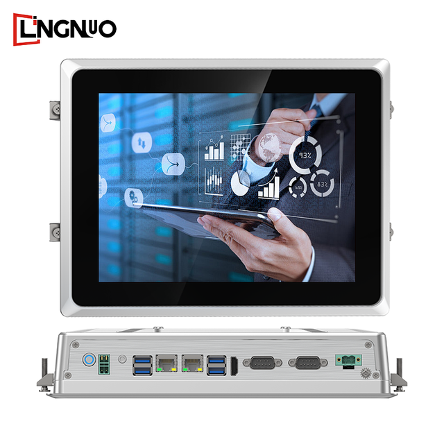 10.4 Inch Fanless Touch Industrial Grade IP65 Waterproof Housing Multiple IO Ports Wide Temperature Support Industrial Panel Pc