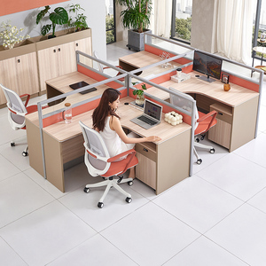 Ofis masası iş istasyonu masası çağrı merkezi kabinleri Modern ofis mobilyası - Product Image 5