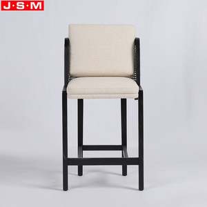 เก้าอี้บาร์หวายสูงกรอบเถ้าทันสมัย - Product Image 1