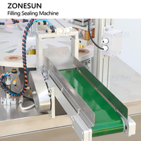 Machine de remplissage et de scellage automatique monobloc rotative à vis sans fin pour capsules de café en poudre ZONESUN ZS-GF900C