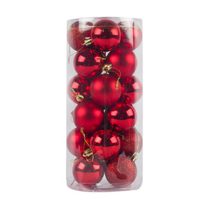 24pcs Mini boules de Noël incassables en PVC 3cm 4cm 5cm 6cm 8cm 10cm pour ornement suspendu d'<span class=keywords><strong>arbre</strong></span> de Noël - Product Image 5