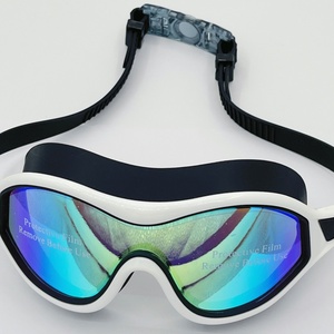 <b>Large</b> <b>Frame</b> Swim Goggles Colorful Electroplated Anti-Fog Silicone PC Lens Swimming Goggles - Product Image 6