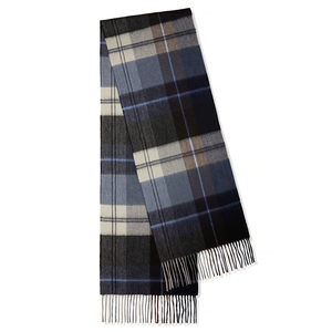 ג 'קשמיר טהור ארוג מוברש מוברש לצעיף אדם עם tartan oem נבדק התאמה אישית צמר מפואר - Product Image 1
