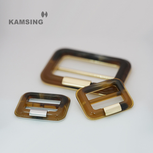 Kamsing-New Style Custom Design Metal Belt Buckle Decoration Elegant Garment Plastic Resin Buckle For Clothing