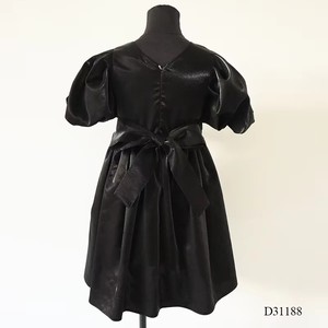 D31188B Abito Nero Retrò ed <span class=keywords><strong>Elegante</strong></span> con Maniche a Lanterna, <span class=keywords><strong>Vestito</strong></span> da Damigella - Product Image 3