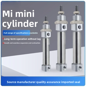 Aluminum Alloy <strong>Pneumatic</strong> <strong>Mini</strong> <strong>Cylinder</strong> MI Series MI10/12/16/20/25 Bore 10-75mm Stroke 10-45mm Pen Shaped <strong>Cylinder</strong> - Product Image 2