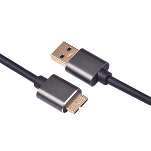 Negro 2A 4,5mm chapados en níquel de carga de datos Usb 3,<span class=keywords><strong>0</strong></span> A Micro <span class=keywords><strong>B</strong></span> Cable para Android - Product Image 3