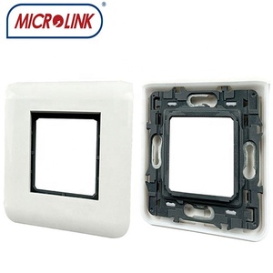Plaque frontale de type français 80*80MM avec cadre plaque frontale <span class=keywords><strong>rj45</strong></span> pour <span class=keywords><strong>legrand</strong></span> 45*45MM 45*22.5MM prise <span class=keywords><strong>modulaire</strong></span> <span class=keywords><strong>rj45</strong></span> support mosaïque <span class=keywords><strong>legrand</strong></span> - Product Image 6