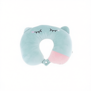 Oreiller de voyage Mitu U-Pillow 33 cm avec support pour le cou et motif chat pour un sommeil confortable en avion ou en voiture - Product Image 1