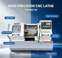 Tour à métaux CNC à bas prix, prix de la machine de tournage CNC CK6140, tour horizontal CNC