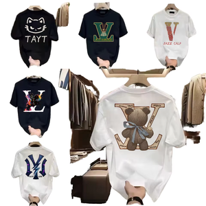 Camiseta de Fitness para Hombre de Manga Corta, de Gran Tamaño, 100% Algodón, Lisa, Tallas Grandes, Ecológica, Transpirable, de Alta Calidad y Bajo Arancel - Product Image 1