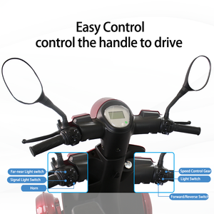 KSM-910 Electric Vehicle Double Seat Buy Heavy Duty 4 Wheel Electronic Road Mobility <b>Battery</b> <b>Operated</b> Safe Scooter Elderly - Product Image 4