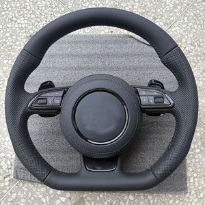 Volant intérieur en cuir amélioré pour <span class=keywords><strong>audi</strong></span> A3 <span class=keywords><strong>V8</strong></span> A4 A5 A7 B8 C7 A6 C8 S3 <span class=keywords><strong>S5</strong></span> B9 S4 Volant Plug and Play - Product Image 5