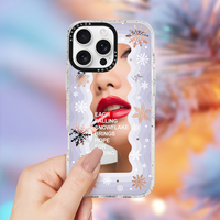 Coques de téléphone personnalisées antichoc magnétiques de luxe transparentes en TPU PC peintes aux UV anti-collision pour 16/17/18 Pro Max Daily