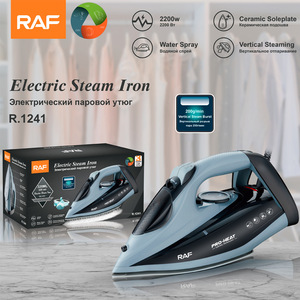 Fer à vapeur électrique portatif à chauffage rapide 2200W avec semelle en céramique et nettoyage automatique pour la maison - Product Image 6