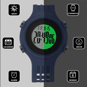 Đồng hồ thể thao kinh doanh kỹ thuật số đa chức năng tùy chỉnh unisex 42mm quay số 30m Màn hình <span class=keywords><strong>LCD</strong></span> chống nước 560 ngày tuổi thọ pin - Product Image 4