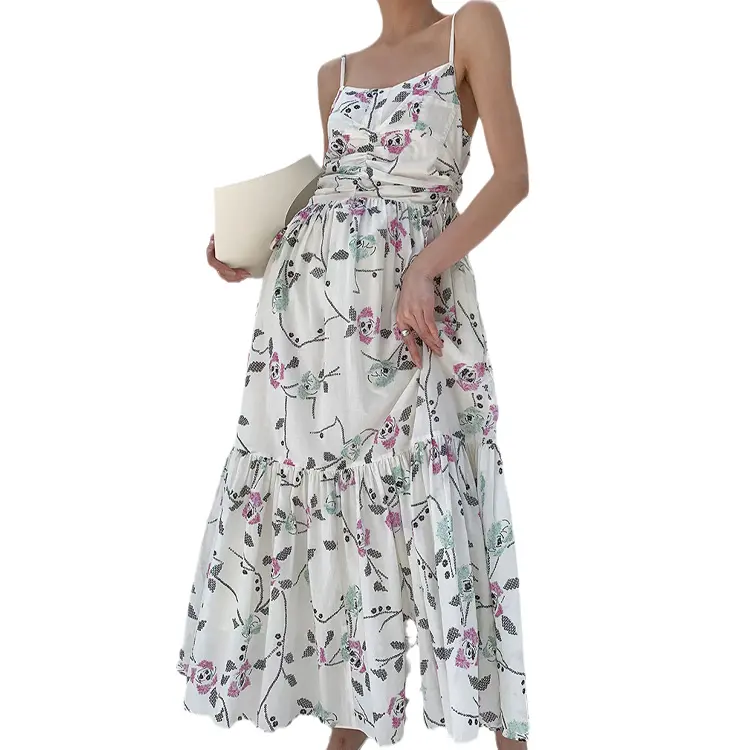 Ville décontracté taille ajustée Sip robe Designer Touch personnalisé vacances Style Floral sur mesure Excellence vêtement féminin