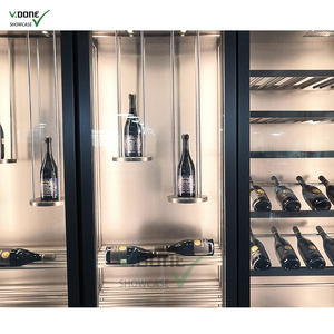 Mewah kaca ganda restoran layak anggur gudang termoelektrik kulkas pengatur suhu untuk anggur merah wiski - Product Image 4