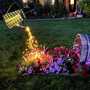 Arrosoir solaire lumières décoration de jardin extérieur étanche cascade lumières cadeau pour maman grand-mère