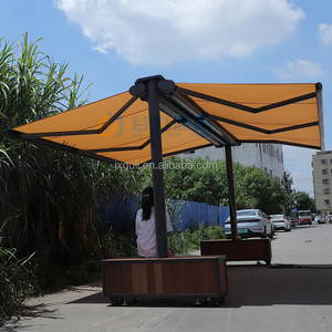 Thiết kế mới miễn phí đứng hợp kim nhôm khung bướm mái hiên màu đen đầy đủ Cassette đôi bên mặt trời nơi trú ẩn bóng Nhà sản xuất - Product Image 1