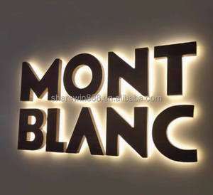 Sharewin ngoài trời trong suốt Màn hình <span class=keywords><strong>LED</strong></span> tùy chỉnh 3D chữ phát sáng dấu hiệu acrylic cho các công ty trang trí tùy chỉnh kích thước màu - Product Image 4